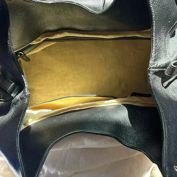 Bulgari Chandra Black Leather Tote Bag, bought new, good used condition. - Picture 12 of 14